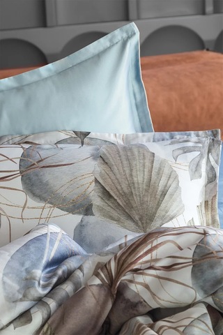 İssimo Home Ashi %60 Tencel Lyocell %40 Pamuk Dijital Saten Çift Kişilik Nevresim Takımı Çok Renkli