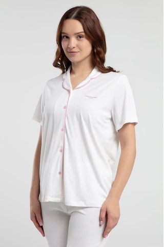 Pierre Cardin Kadın Krem Gömlek Pijama Pc7715-s-v4 Krem