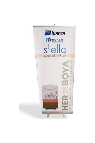 Bianca Stella Su Bazlı Saf Akrilik Boya 1Lt 1087 Kırık Beyaz