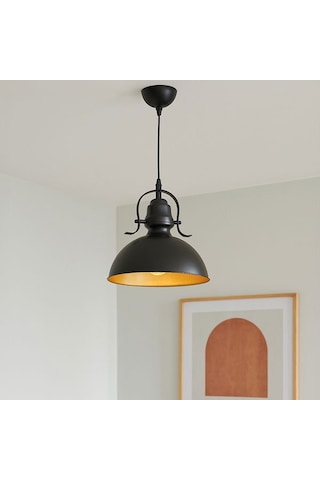 Correx Metal Sıvama Tekli Sarkıt - Siyah - 30 Cm Siyah