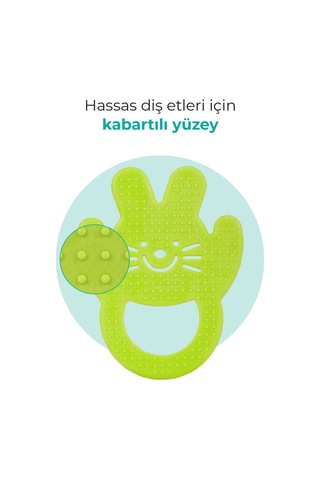 Mamajoo Yumuşak Diş Kaşıyıcı Yeşil Tavşan