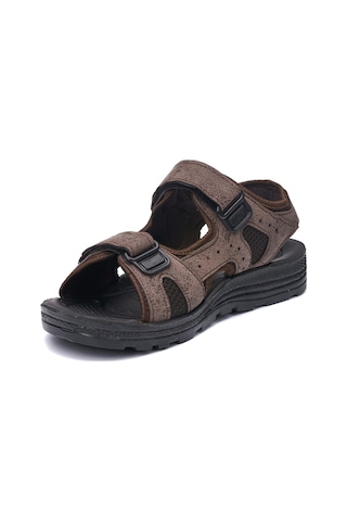 Günlük Unisex Kalın Anatomik Taban Cırtlı Ayarlanabilir Plaj Havuz Deniz Sandalet 037-337-183 Eski Kahve
