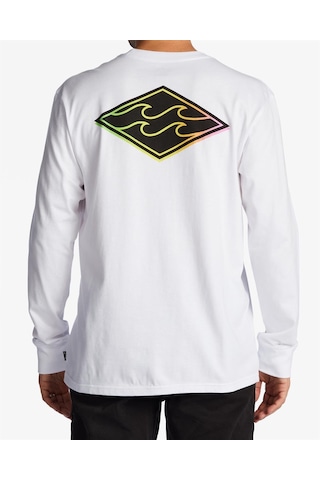 Billabong Crayon Wave Ls Erkek Tişört Abyzt01719-Wht
