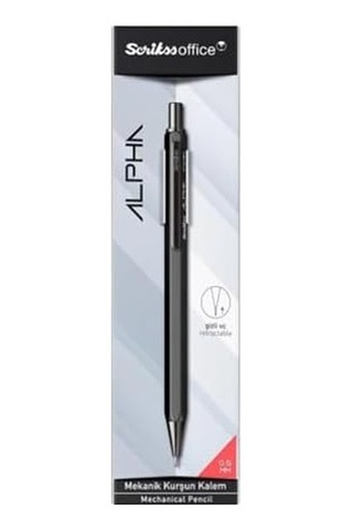Office Alpha Versatil 0.5 Mm Siyah, Şeffaf Amb. -