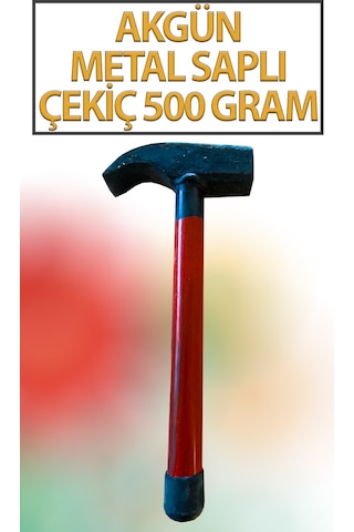 Çekiç Demir Saplı 500 Gr Eğik Çekiç Sap Uzunluğu 21 Cm Toplam Ağırlık 600 Gr