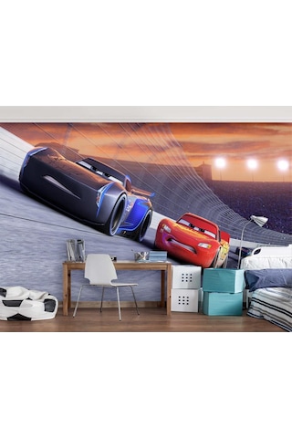 Şimşek Mcqueen Arabalar Duvar Kağıdı