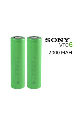 Sony Vtc6 18650 3.7V 3000 Mah Li-ion 2'li Şarjlı Pil