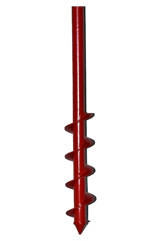 Fide Dikme Toprak Burgusu Matkap Ucu 60x10cm Kırmızı