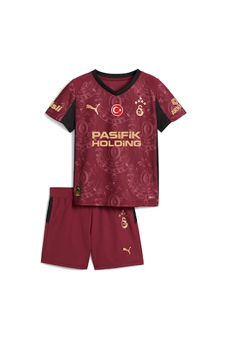 Galatasaray Puma 2025/2026 Çocuk Alternatif Forma Set 77983303 Kırmızı