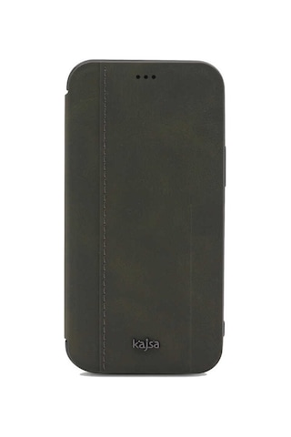 Kajsa Apple Uyumlu iPhone 12 Pro Max Kılıf Kajsa Dale Serisi Parallel PU Folio Kapaklı Kılıf ZORE-218977