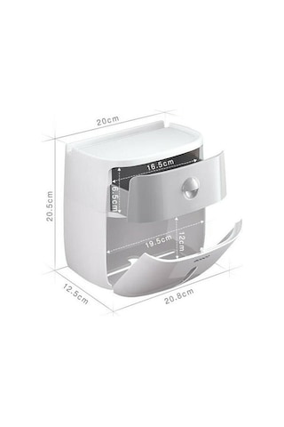 Su Geçirmez Duvara Monte Tuvalet Rulo Sahipleri Havlu Banyo Doku Kağıt Kutusu Depolama Raf Mutfak Kağıt Dağıtıcı Depolama Rafları Ve Amp Raflar 22 x 13.6 x 11.2 CM