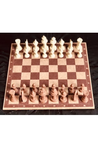 Woga Marka Büyük Boy Ahşap Tabla Satranç