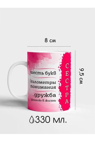 Raduga Print Kız Kardeşe Hediye Güzel Yazı İle Kupa 326814822 Beyaz