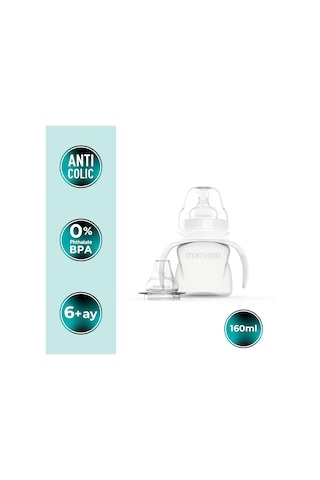 Mamajoo Kulplu Alıştırma Biberonu 160 Ml, 6 Ay+, M