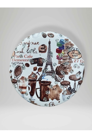 Işıltılı Karışık Desenli Çift Taraflı Yuvarlak Cep Çanta Makyaj El Aynası 7cm Çap Kod:31