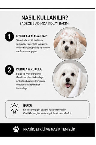 Animology White Wash Beyaz Tüylü Köpekler İçin Beyazlık Verici Köpek Şampuanı 250 Ml