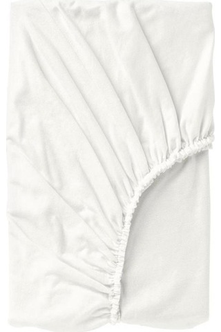 Bebesi Oyun Parkı Yatağı İçin Fitted Alezi 70x110+10 Cm Pamuk Beyaz