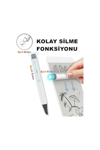 Manyetik Mini Sihirli Yazı Tahtası 5,5'' - 14 Cm Beyaz