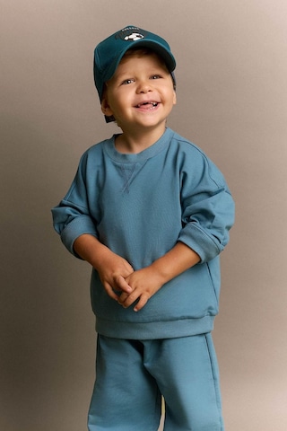 Defacto Bisiklet Yaka Sweatshirt Üst Elastik Bel Jogger Alt 2li Takım Erkek Bebek H5617a526aube536 Mavi-be536
