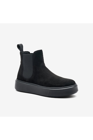Nero Black Bot Kadın 41c2 Frau Waxy Chelsea Boot siyah