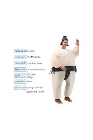 Lıcorıce Kukla Elbiseleri Sumo Şişme Giyim Yetişkin Mavi