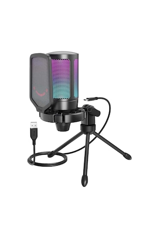 Fifine Ampligame A6v Rgb Usb Gaming Mikrofon A6v