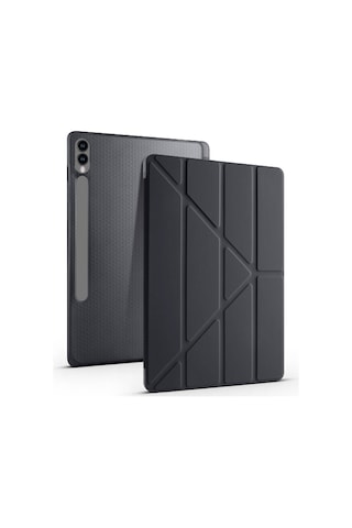 Samsung Galaxy Uyumlu Tab S9 Ultra X910 14.6 İnç Katlanabilir Kalemlikli Standlı Akıllı Kılıf Kapaklı Kılıf