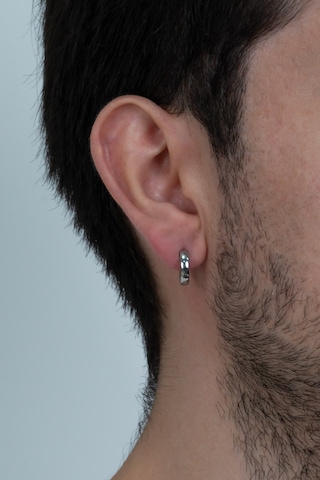 Ince 2,5 MM Bombeli Halka Unisex Erkek Çelik Küpe 3 Renk Mse6