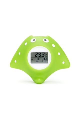 Sones Mty-818 Karikatür Şeytan Balığı Çocuk Elektronik Su Termometresi Yeşil