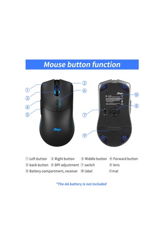 Springsun Zelotes F-22 2.4Ghz Kablosuz Optik Mouse