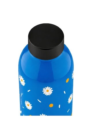Mamawata Daisy Paslanmaz Çelik Termos Matara 470 Ml Sızdırmaz Yalıtımlı Suluk Koyu Mavi