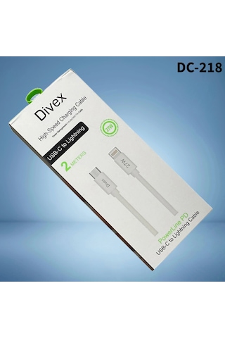 Divex 27w Type-c To Lightning Yüksek Hızlı Şarj Kablosu 2m Dc-218