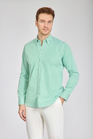 Bisse Regular Fit Bdk Yaka Cepsiz Yeşil Erkek Gömlek Gmczg250038 D47 Yeşil