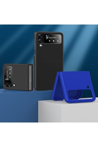 Soulader Samsung Galaxy Uyumlu Z Flip 4 Kılıf - Şık Ve Koruyucu Pc Malzeme Telefon Kapağı, Büyük Delik Tasarımı İle Rahat Kullanım