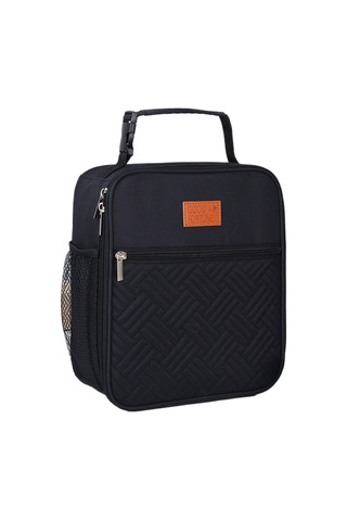 Jian Fan Taşını'dir El Çantası Yemek Kutusu Çantası-siyah Siyah