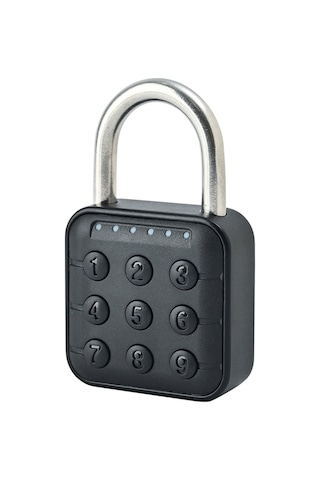 Şifreli Kilit Çok Fonksiyonlu Akıllı Şifre Asma Kilit Siyah