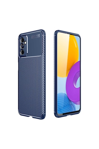 Samsung Galaxy Uyumlu M52 Kilif Lens Karbon Tasarim Negro Silikon Kapak 484823350