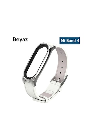 Mijobs Xiaomi Mi Band 5-4 Pu Deri Kayış Kordon- 5775