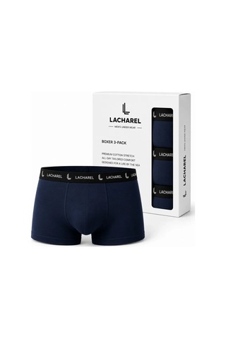Veraura Lifestyle Erkek Likralı Pamuklu Nefes Alan Penye 6 Adet Boxer - Lacivert - Siyah Çok Renkli