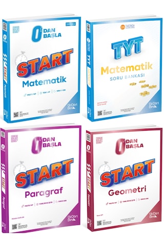 0'dan Başla Start Matematik-paragaf-geometri Soru Bankası Ve Tyt Matematik Soru Bankası 0'dan Başla Start Matematik-paragaf-geometri Soru Bankası Ve Tyt Matematik Soru Bankası