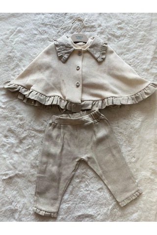 Bolerolu 3 Lü Takım Bej