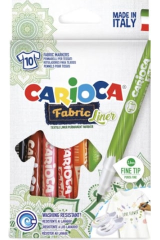 Carioca Fabric Liner Kumaş Boya Kalemi 10 Renk