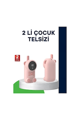 Lcd Ekranlı Bebek Telsizi İki Yönlü Ses, Uzun Menzil, Çocuk Dostu Tasarım - Lisinya