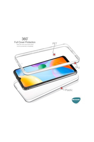 Microsonic Xiaomi Mi 14 Pro Kılıf 6 Tarafı Tam Full Koruma 360 Clear Soft Şeffaf -