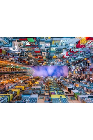 Enjoy 1000 Parça Renkli Apartman - Hong Kong Puzzle