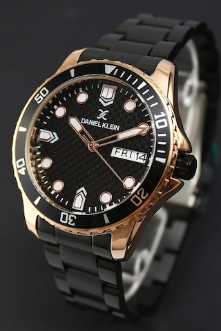 Daniel Klein 8680161711104 Siyah Çelik Kordonlu Sevgili Çift Kol Saatleri Rose Gold