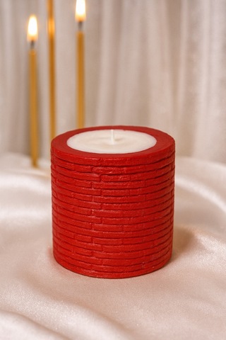 Dekoratif Kokulu Mum Home Kırmızı Home