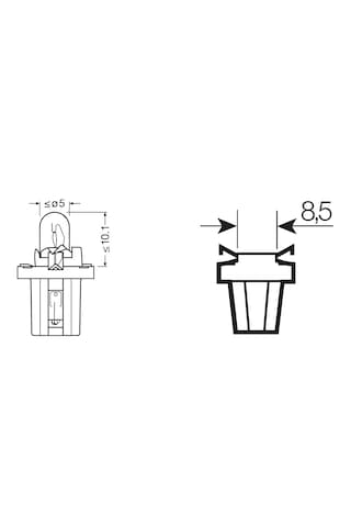 Osram Ampul 2w 12v Duylu Dipsiz Açık Yeşil Mb