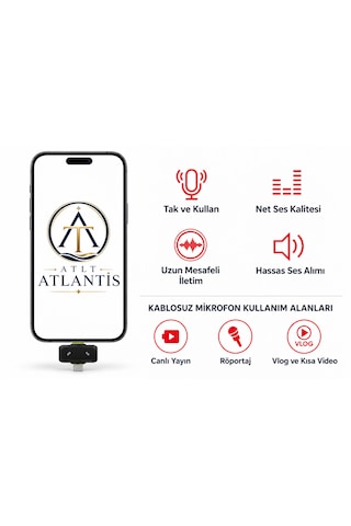 J33 Kablosuz Yaka Mikrofonu 30 Metre Menzil Kablosuz İletim 24 Saat Pil Çift Mikrofon Yapay Zeka Destekli Gürültü Engelleme 360 Derece Ses Algılama Tyep-c Ve Lightning Uyumlu-vlog-canlı Yayın-röportaj