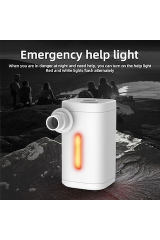 Yifomall 4000 Mah Pil İle Kablosuz Çift Fonksiyonlu Hava Doldurma/çekme Led Işıklı Mini Taşınabilir Hava Pompa - Dış Mekan Ve Ev Kullanıma Uygun